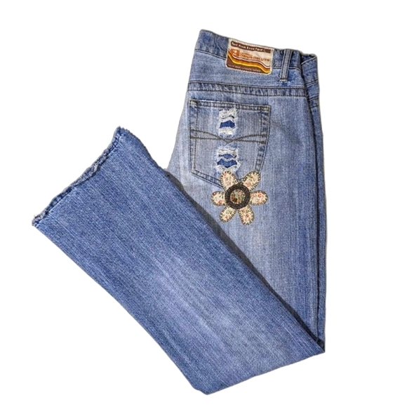 Patchwork Hippie Woodstock Jeans ☮️ - Picture 3 of 10